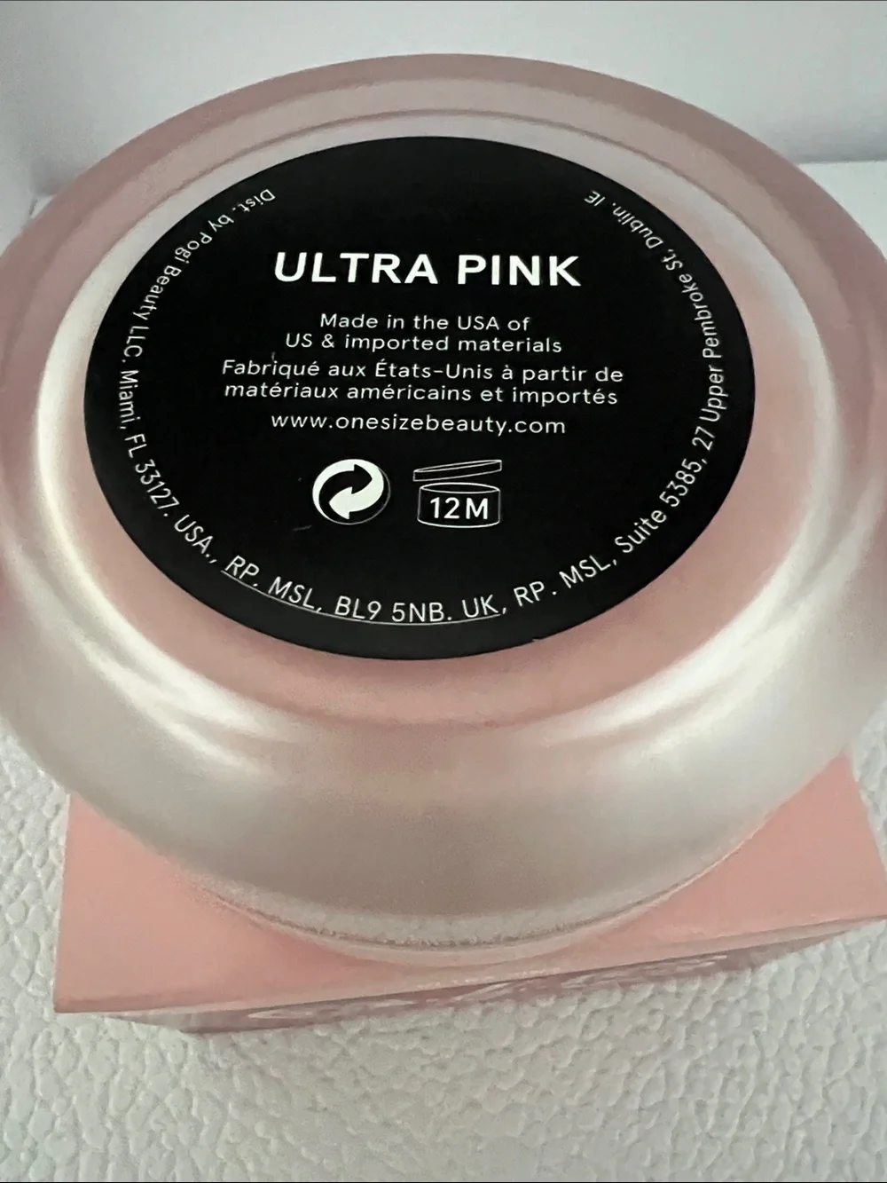 One Size Ultimate Setting Powder in Ultra Pink - full size 1.2 oz